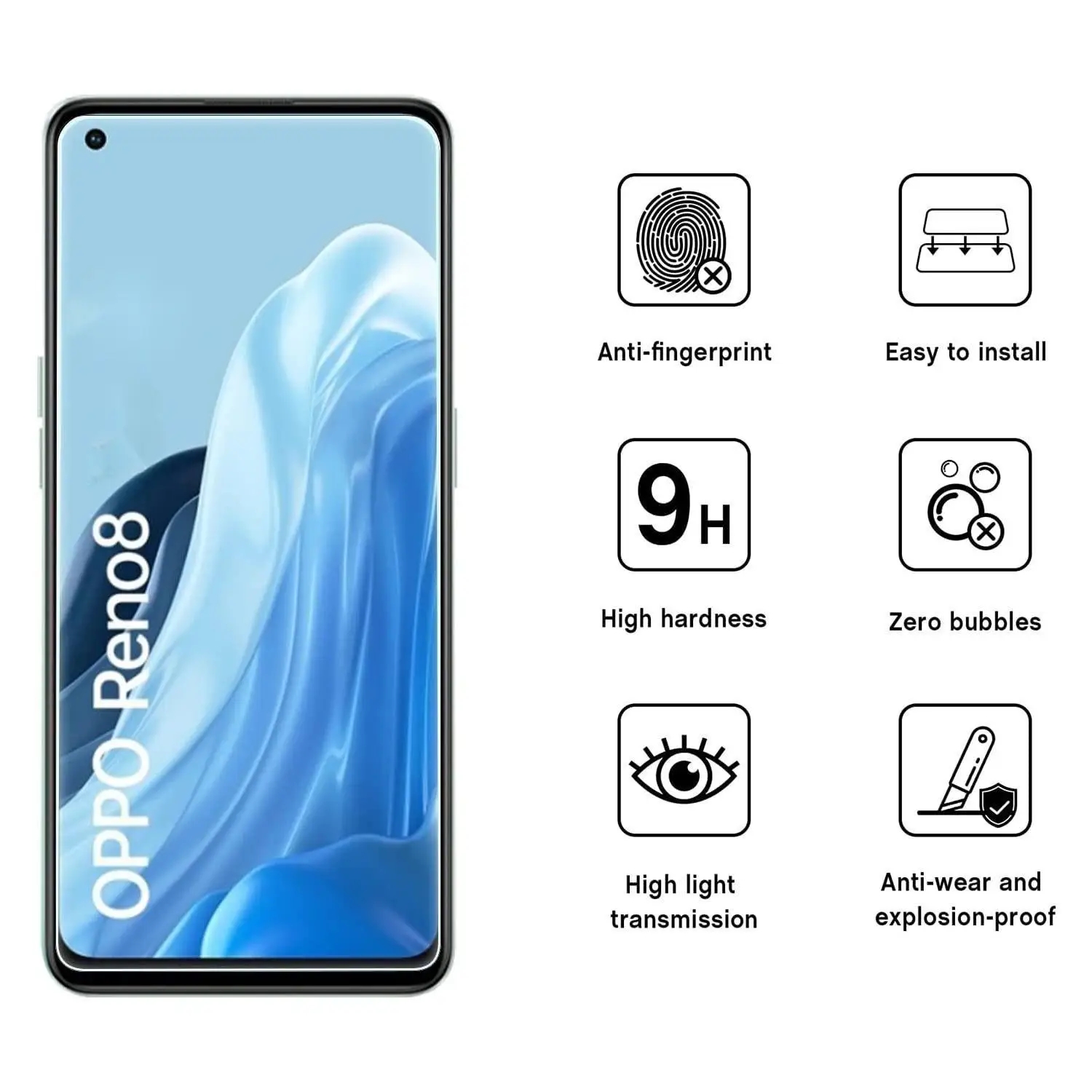 3Pcs Tempered Glass For OPPO A - Oppo A78 ulasan dan harga