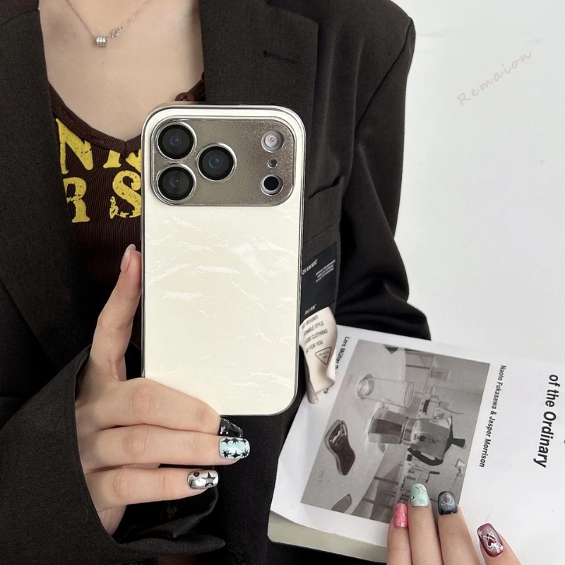 Luxury Plating Learther Phone  - Camera Lens Protector ulasan dan harga