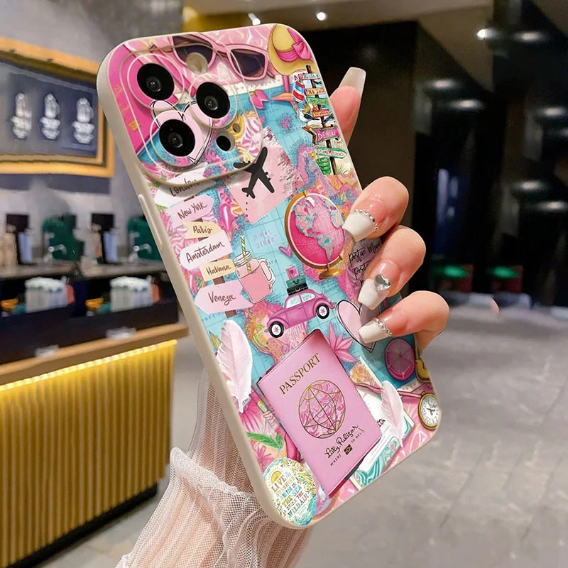 Travel Plane Printed Matte Ant - Apple Iphone 15 ulasan dan harga
