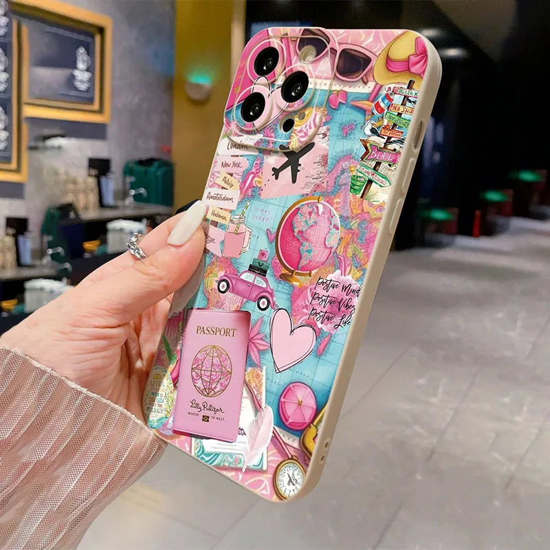 Travel Plane Printed Matte Ant - Apple Iphone 15 ulasan dan harga