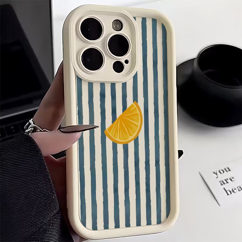 Striped Lemon Slice Pattern Ph - Apple Iphone 15 ulasan dan harga