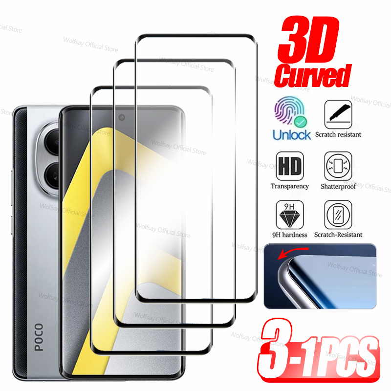 3/2/1 PCS 3D Curved Edge Glass - Curved Edge Screen ulasan dan harga